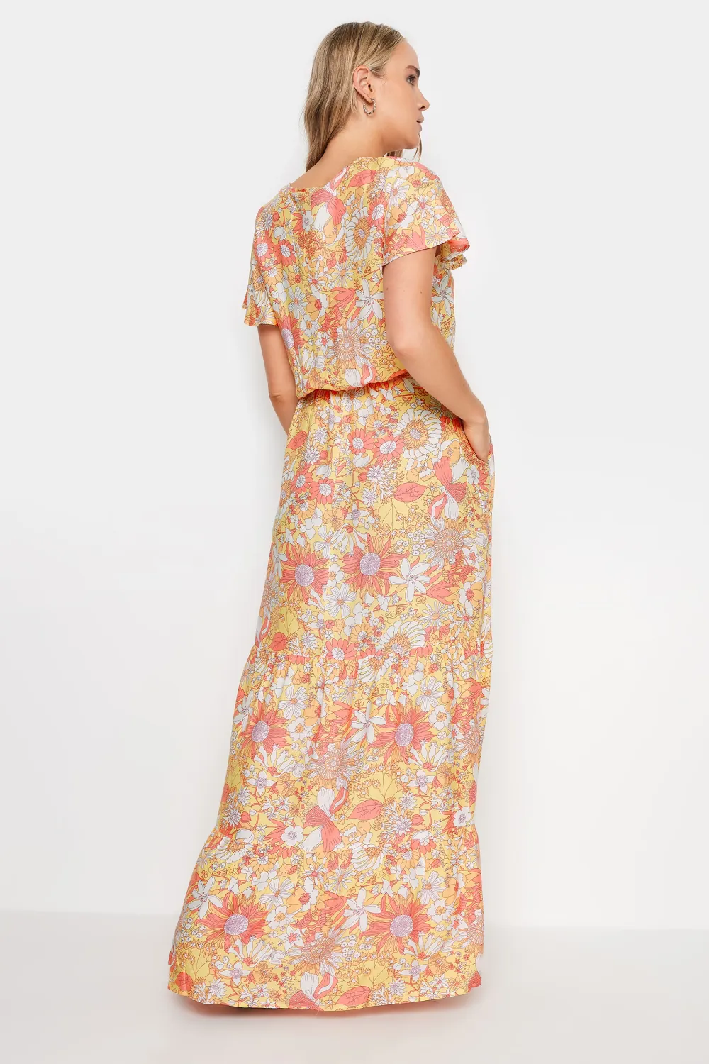 LTS Tall Yellow Floral Print Maxi Dress