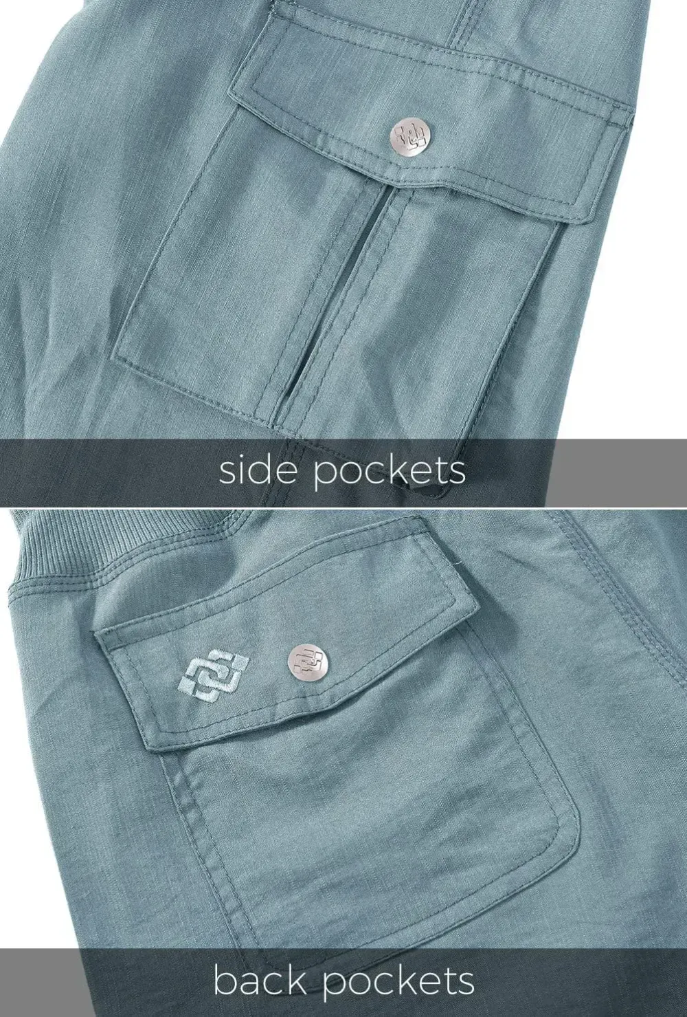 MoFiz Womens Capris with Pockets Loose Fit Casual Capri Pants Dressy Lightweight Ladies Baggy Cargo Pants for Hiking