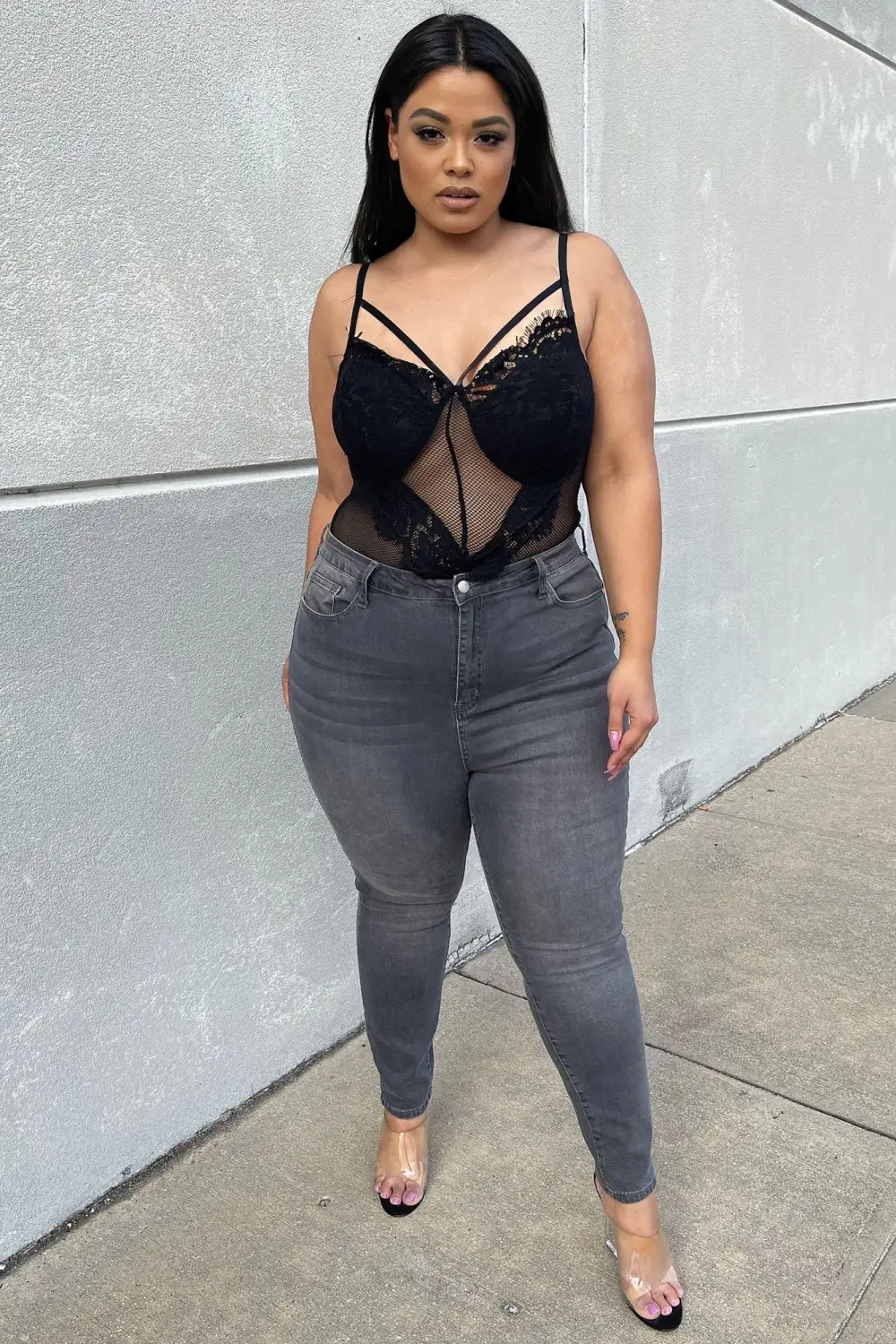 Jessica Skinny Jeans - Grey