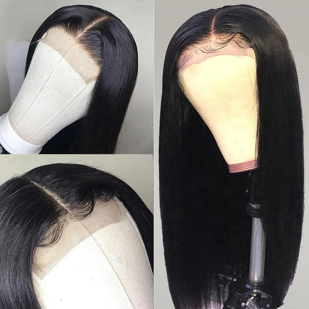 Sterly 5x5 Glueless HD Lace Closure Wigs Human Hair Silk Straight Hair Wigs