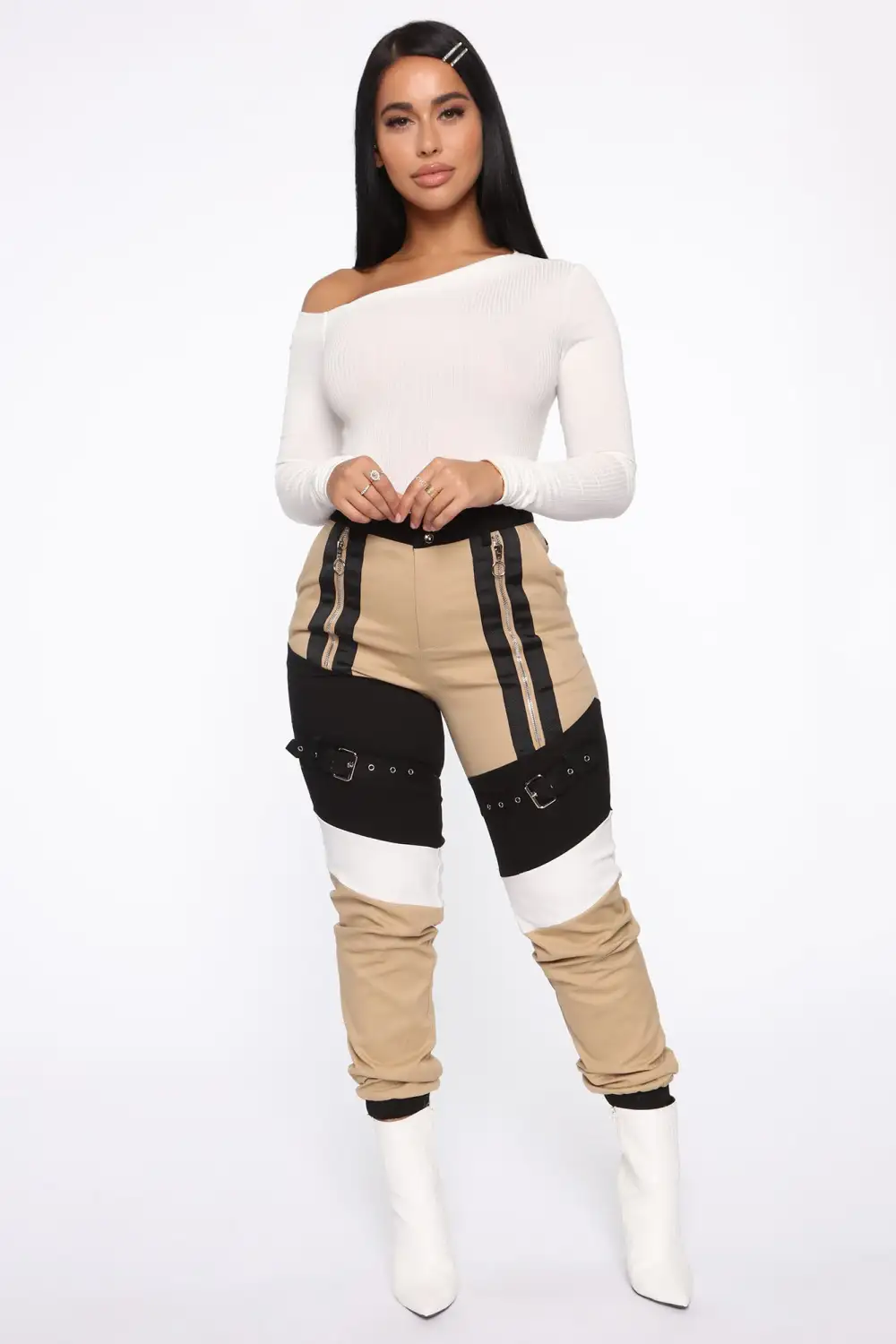 Carla One Shoulder Bodysuit - Ivory