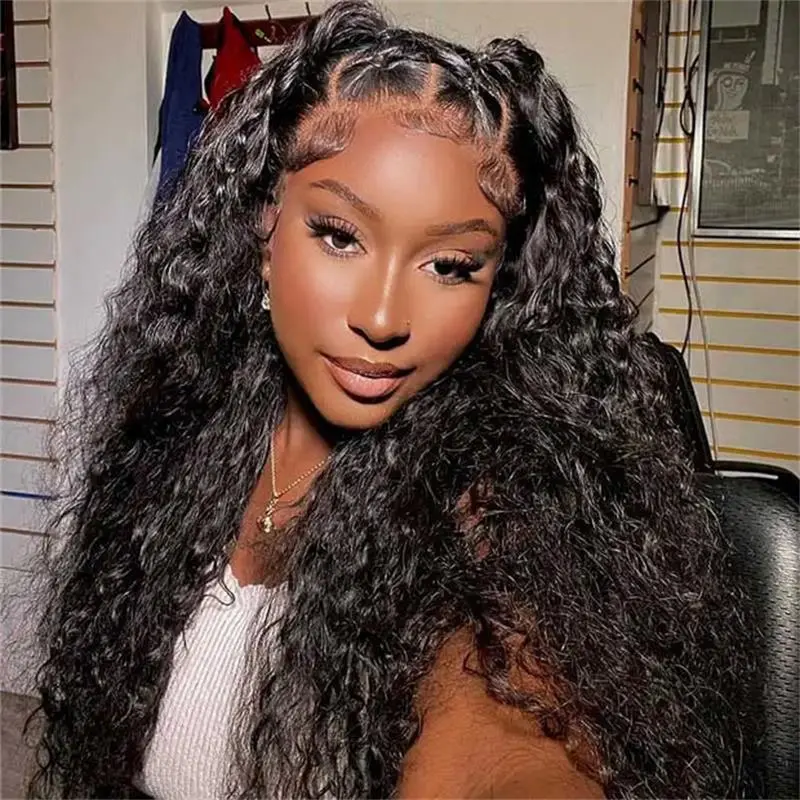 250% Luxury High Density 13×6 Deep Wave Full Frontal Lace Wig Sterly Human Hair Wigs