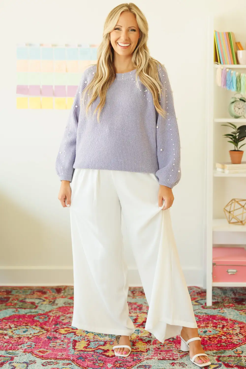 There's A Spark Sweater, Lavender