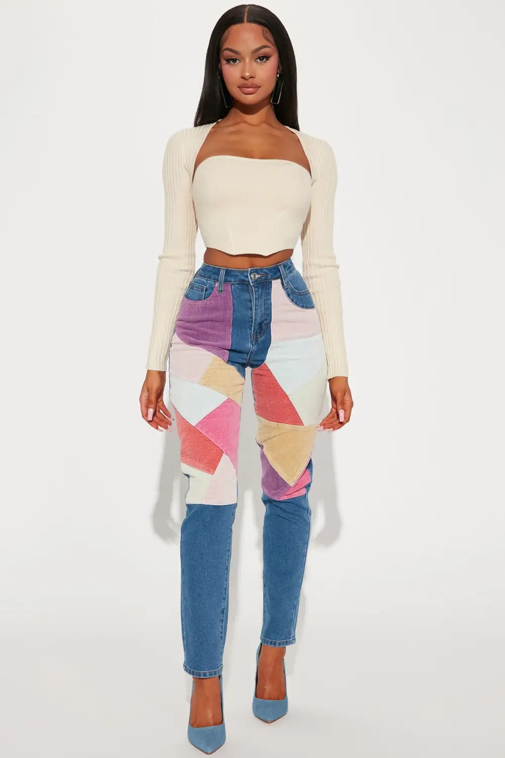 Sweet And Precious Sweater Shrug Set - Oatmeal