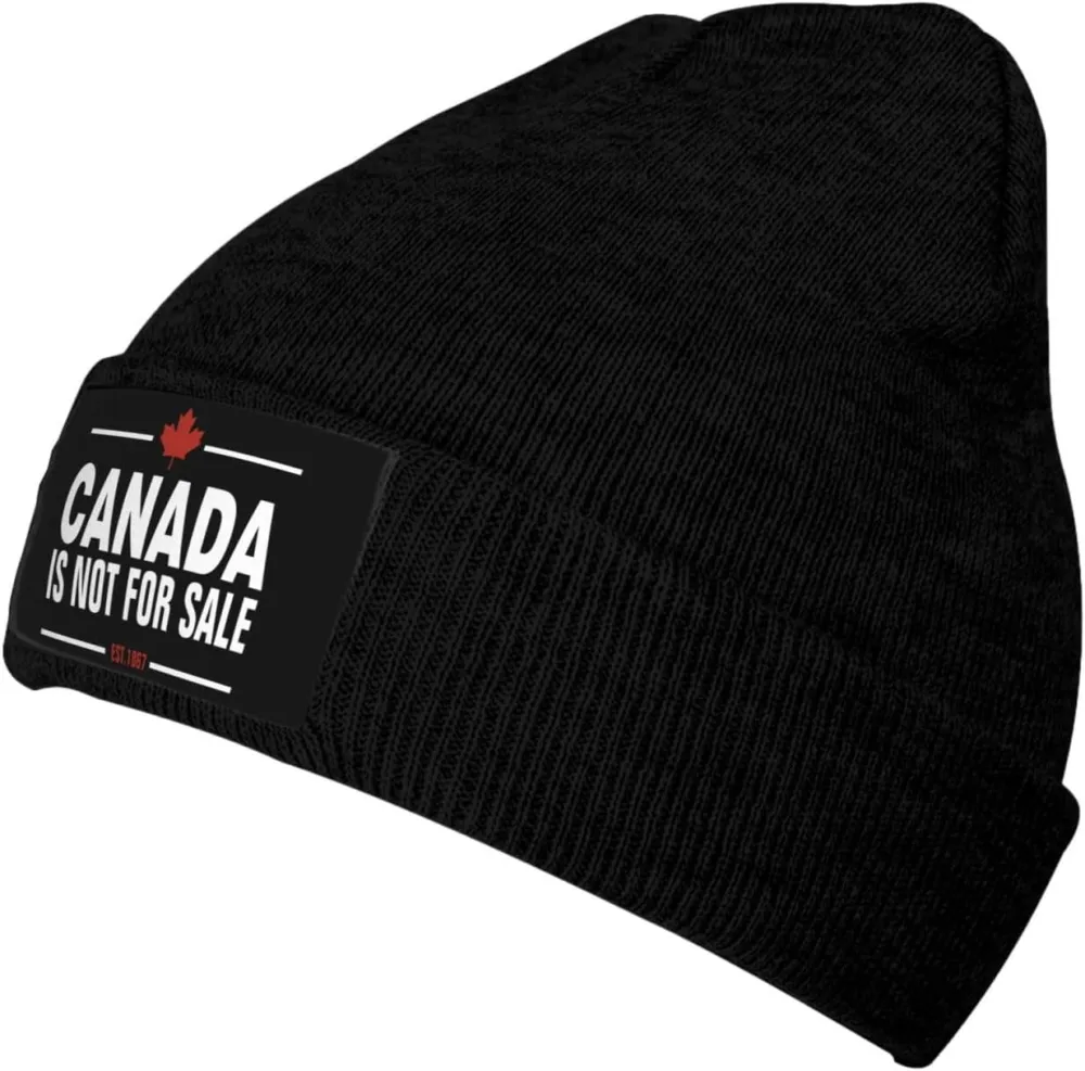 Canada is Not for Sale Unisex Beanie Knit Hat Winter Warm Skull Cap