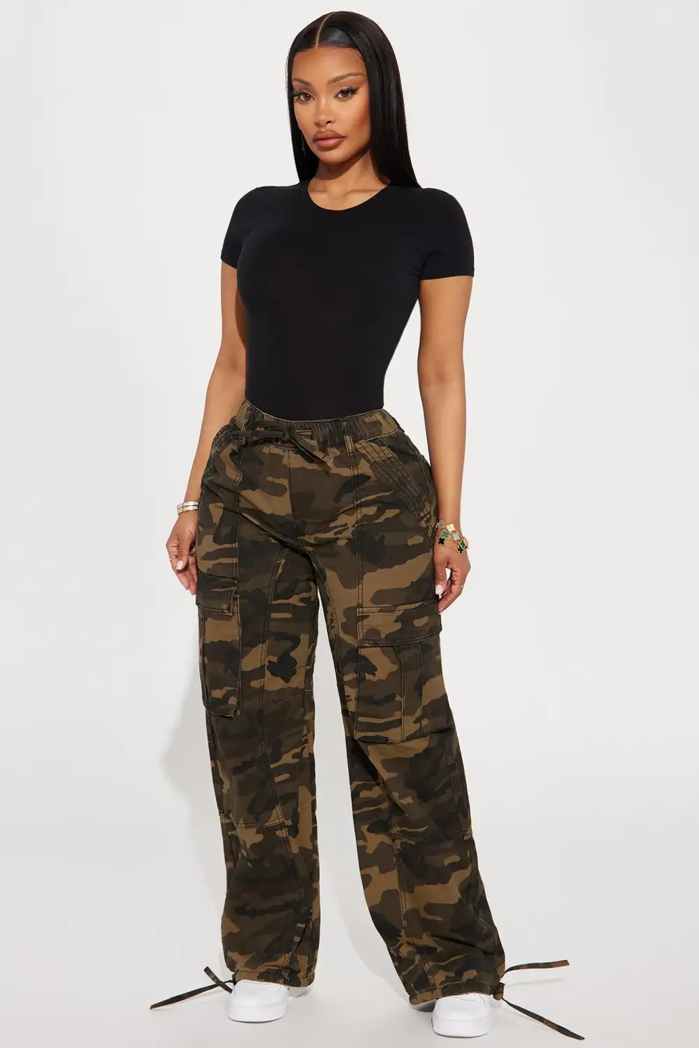 Camilla Classic Fit Crew Neck Tee - Black