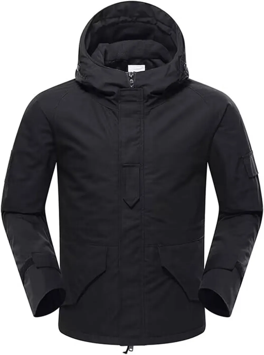 Men's Fleece Lined Soft Shell Jacket Winter Waterproof Hooded Coat Windproof Camo Tactical Jacket