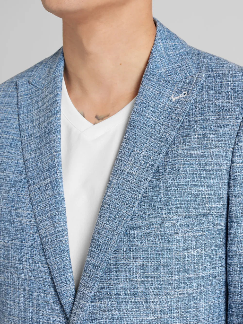 Paisley &Amp; Gray Slim Fit Textured Crosshatch Suit Jacket