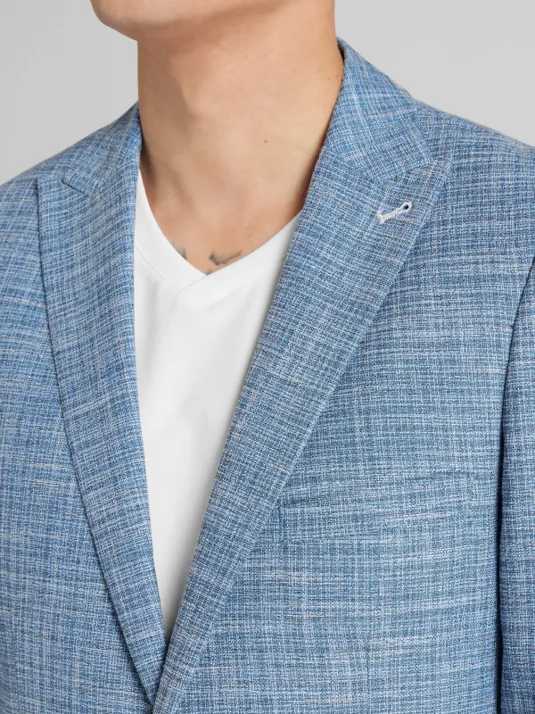 Paisley &Amp; Gray Slim Fit Textured Crosshatch Suit Jacket