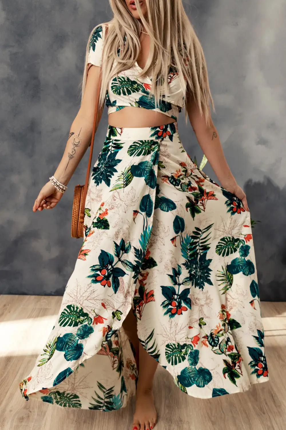 Maxi Print Tropical Set
