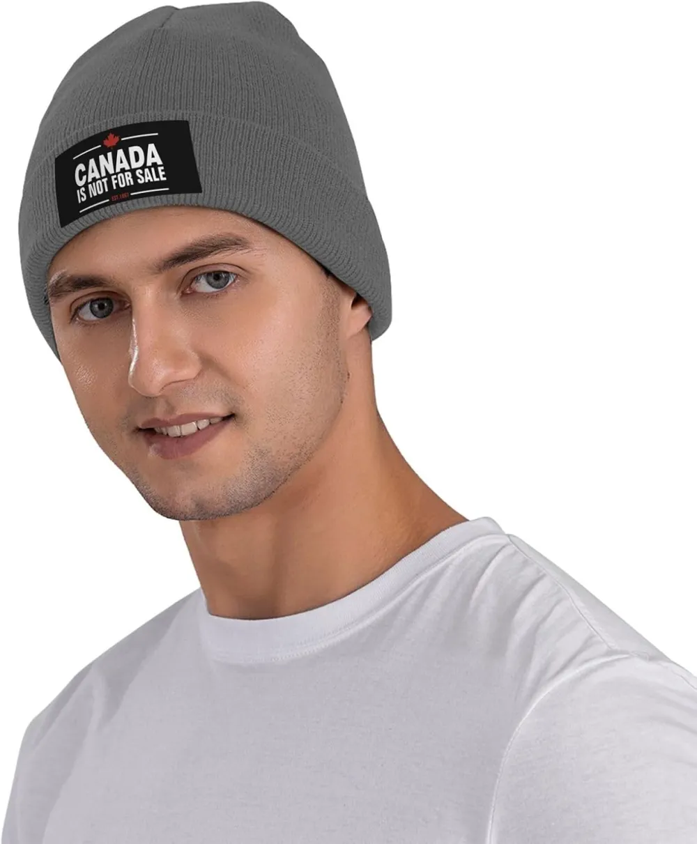 Canada is Not for Sale Unisex Beanie Knit Hat Winter Warm Skull Cap