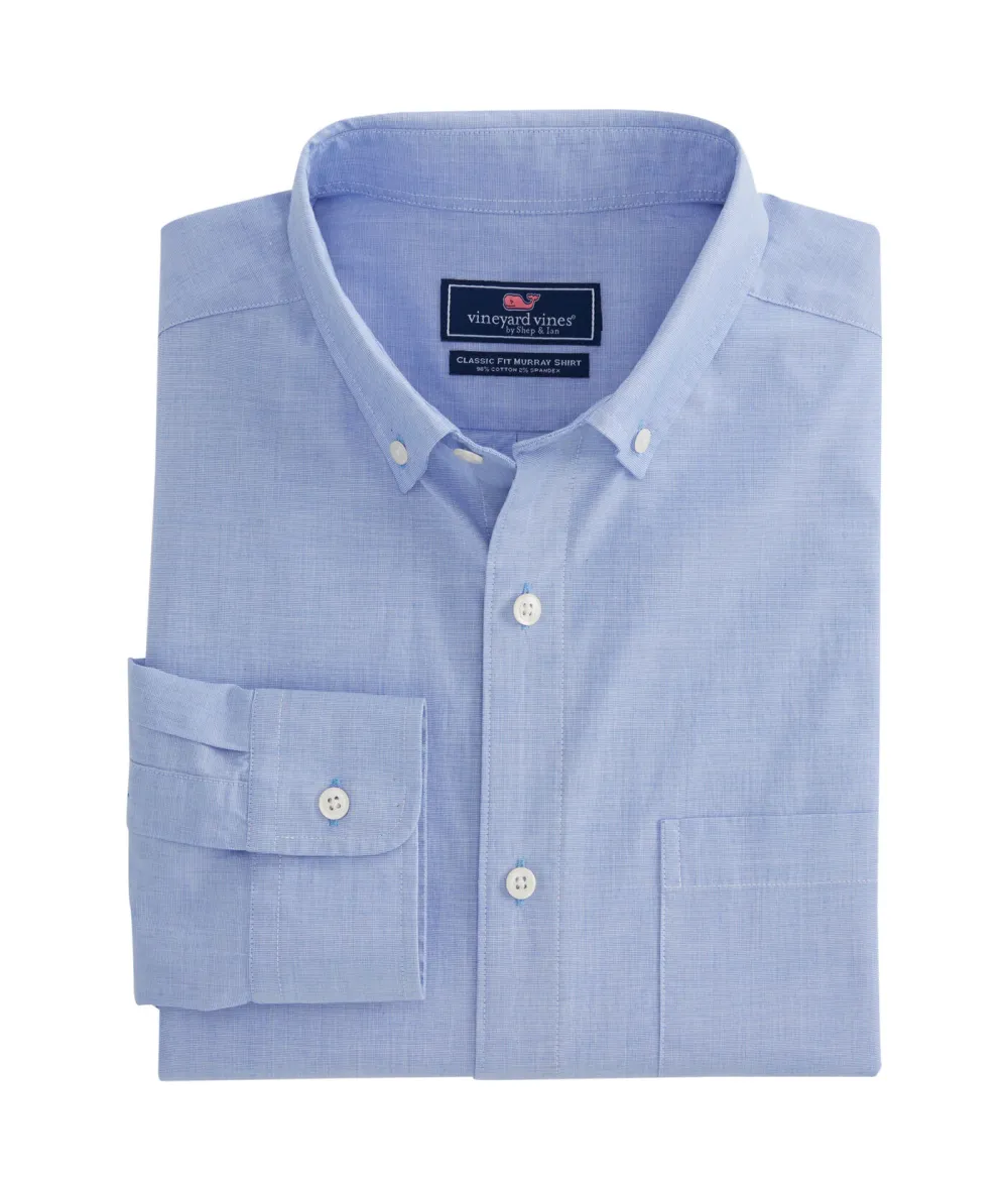 Stretch Poplin Solid Shirt