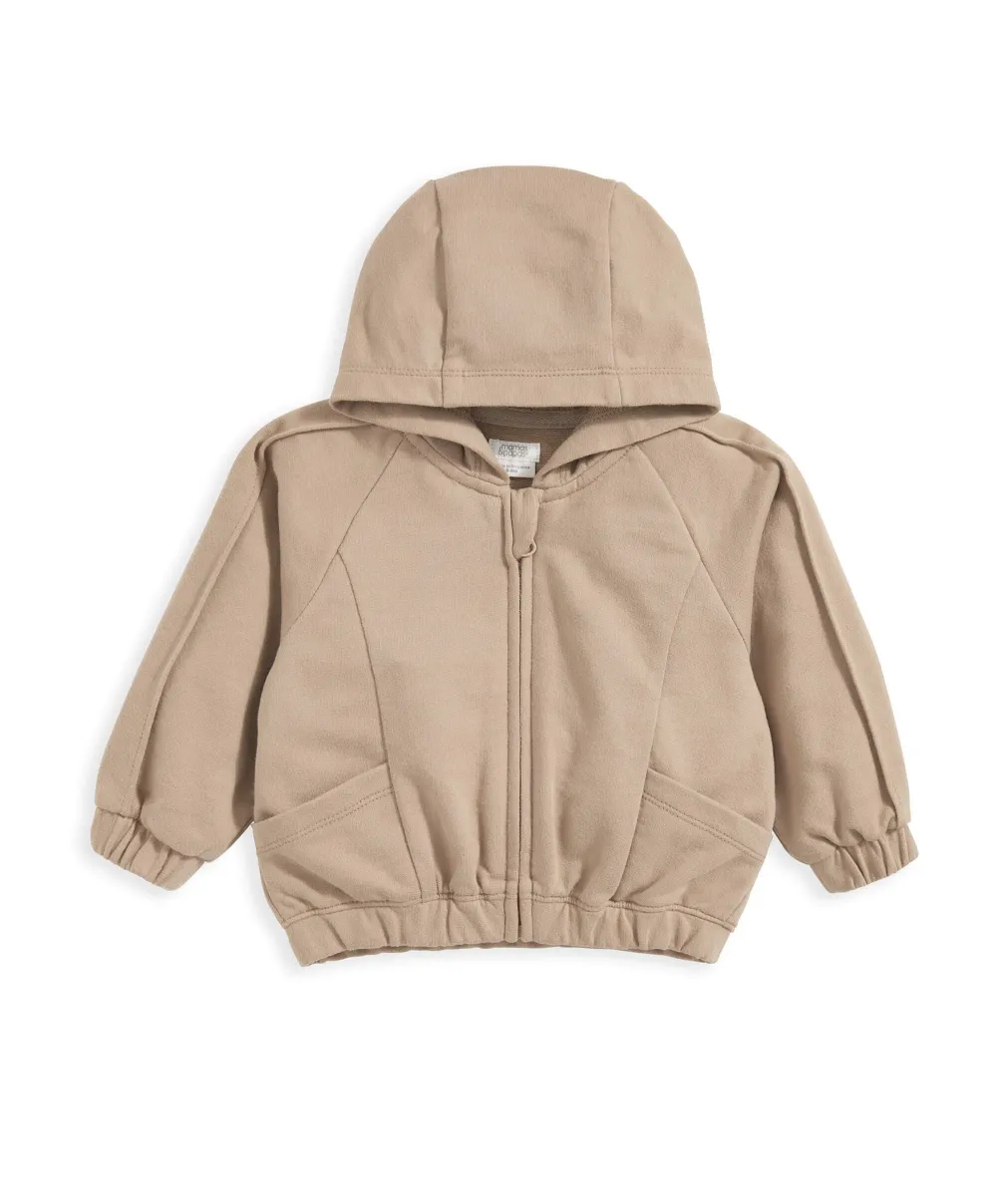 Zip Hoodie - Taupe
