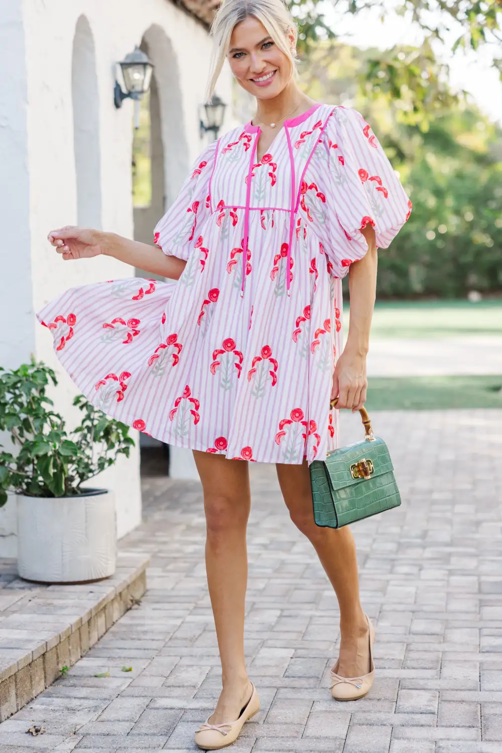 The Evolution Pink Floral Dress