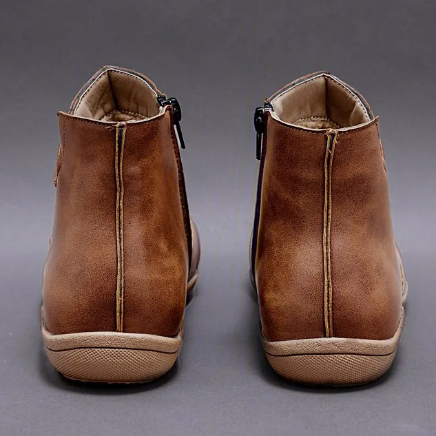 Women Winter Flat Heel Boots