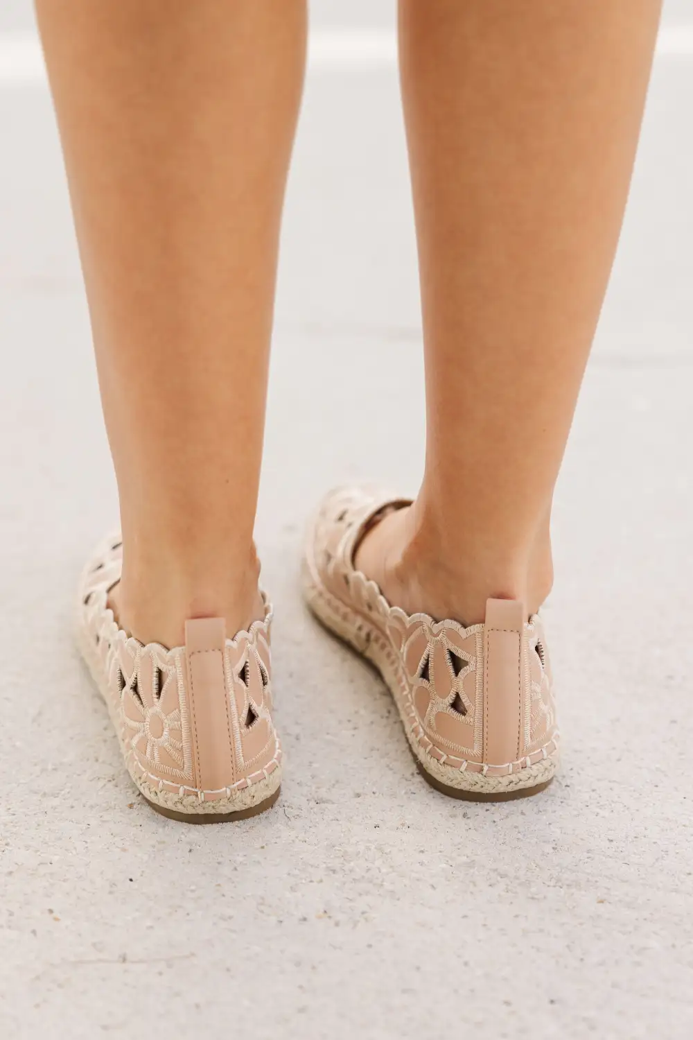 Cloud Breeze Nude Brown Espadrille Flat