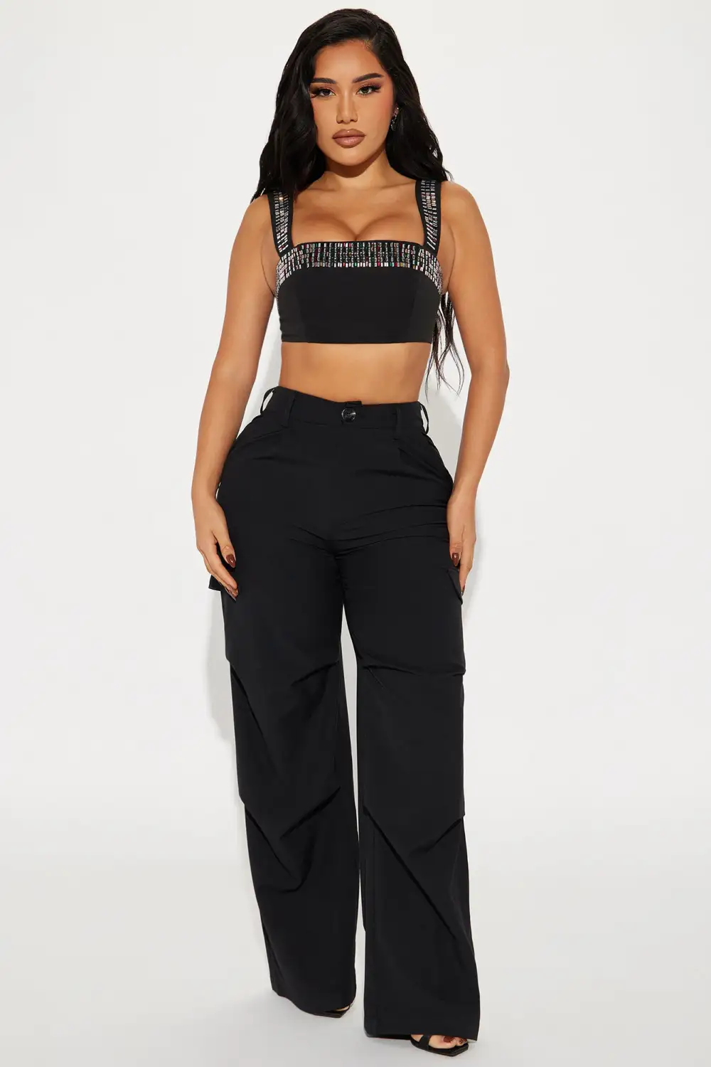 Shiny Nights Top - Black/combo