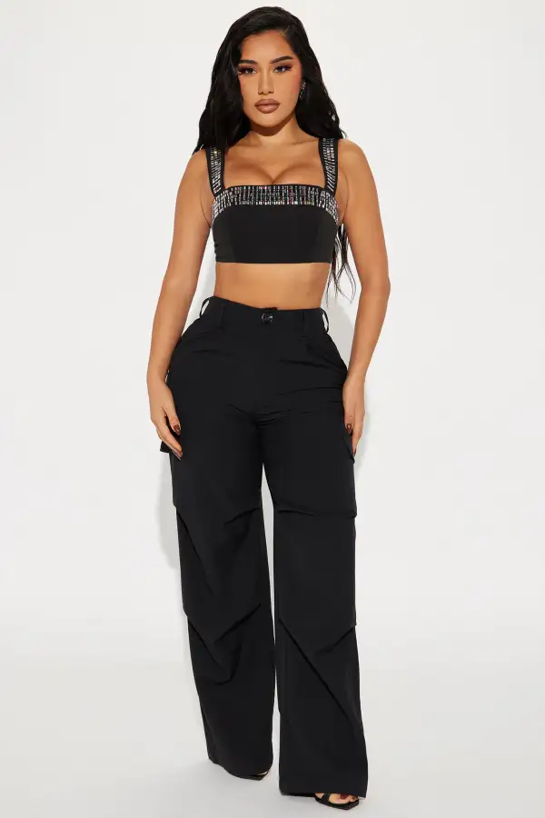 Shiny Nights Top - Black/combo