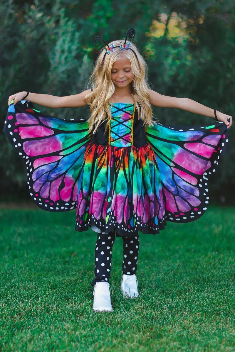Rainbow Butterfly Costume - 3 Piece Set