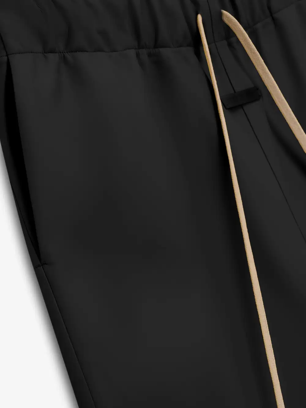 Rubberized Knee Pleat Wide Leg Pant