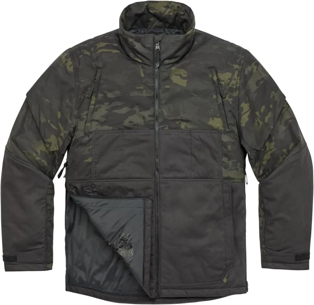 Men's Farthermost Cold-Weather Water-Resistant Weatherproof Insulated Warm Cotton-Nylon Shell Tactical Jacket