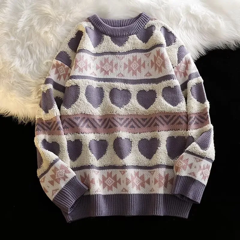 Retro Loose Thickened Sweater
