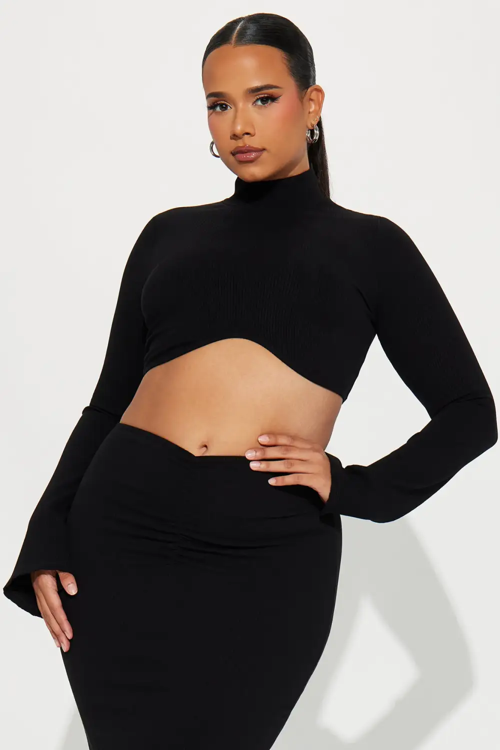 Sammy Snatched Skirt Set - Black