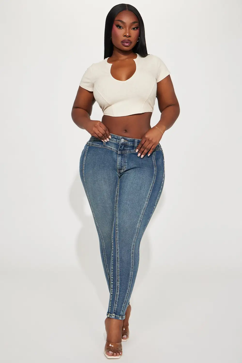 Well Versed Stretch Skinny Jeans - Dark Wash