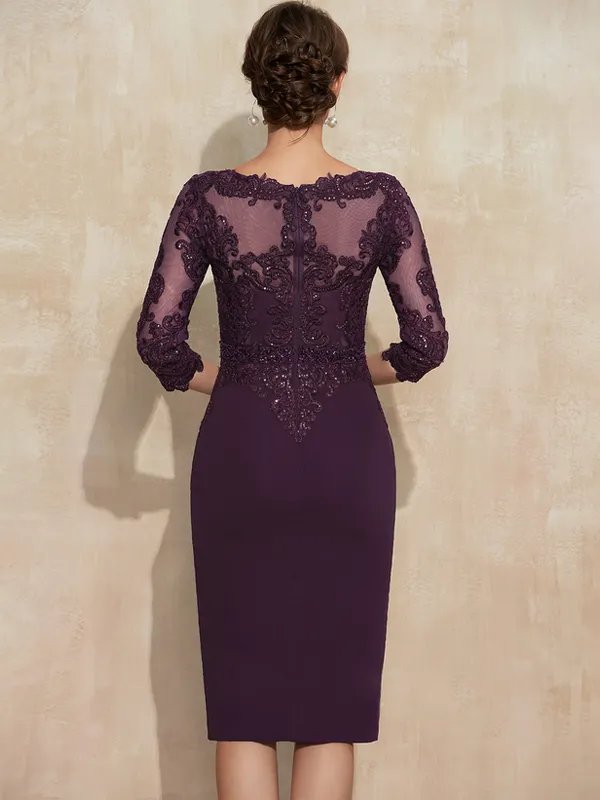 Chiffon Lace Beaded Mother of the Bride Dress