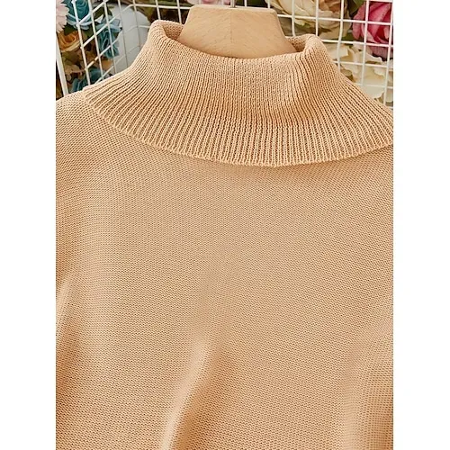 Women's Sweater Pullover Jumper Criss Cross Knitted Solid Color Stylish Casual Long Sleeve Regular Fit Sweater Cardigans V Neck Fall Winter Blue Purple Pink / Holiday / Going out