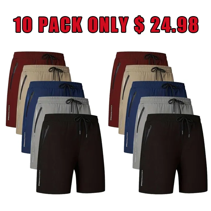💥LAST DAY SALE 49% OFF💥Men's Letter Print Drawstring Waist Shorts