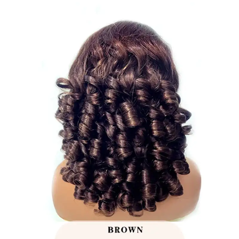 Super Double Drawn Vietnamese Raw Hair Bouncy Curls Hair Funmi Wig 13×6 Lace Frontal Wigs