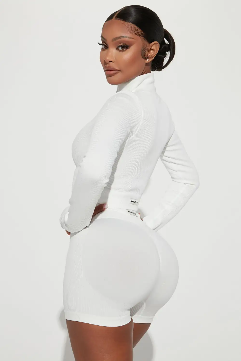 Effortless Ribbed Jacket - White