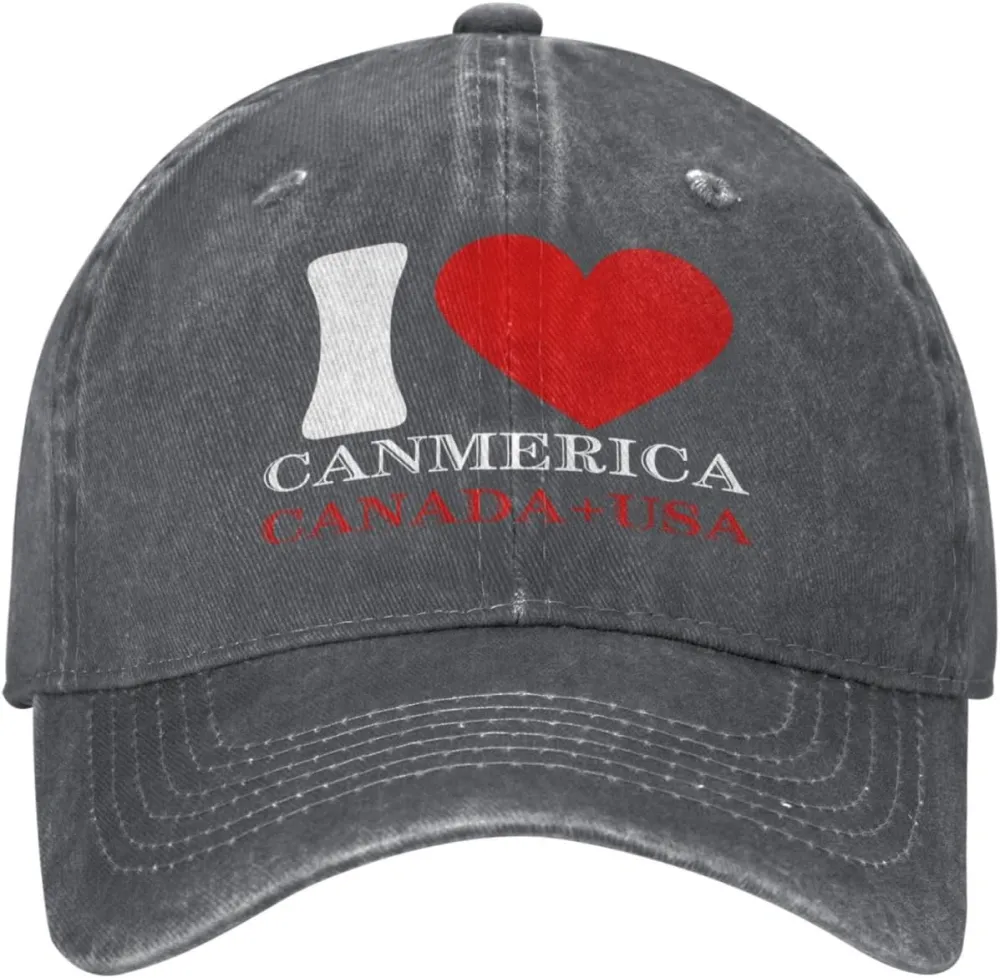 Funny Trump Oh Canada! 51st States Low Profile Cap Denim Hat