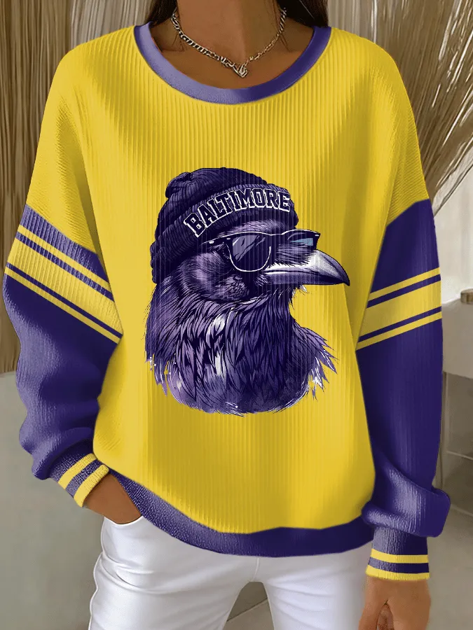 Women's Retro Rugby Graphic Sweatshirt