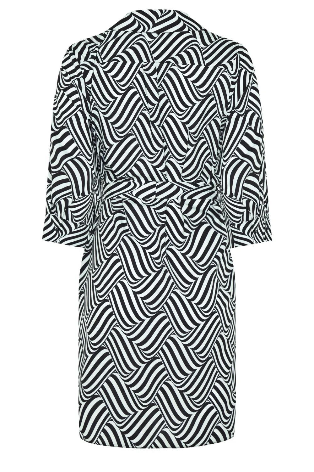 M&Co White Floral Print Tie Tunic Shirt Dress