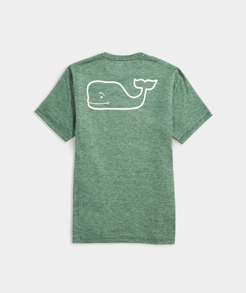 Whale Logo Short-Sleeve Harbor Performance Tee