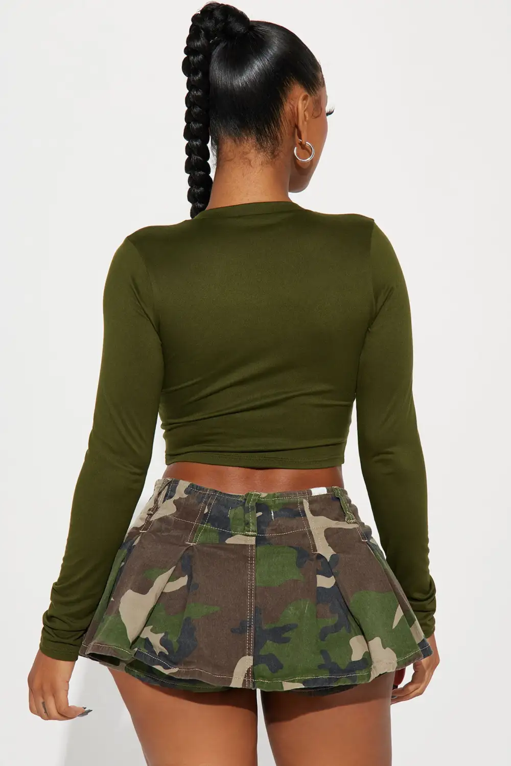 Rolling Thunder Long Sleeve Top - Olive