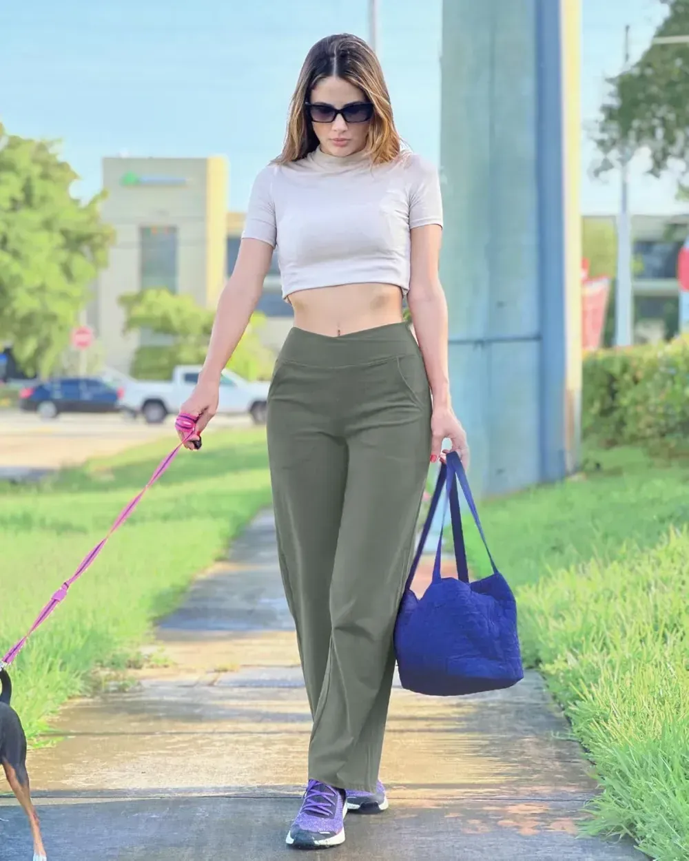 G4Free Wide Leg Pants for Women Loose Yoga Pants with Pockets Petite/Regular/Tall Stretch Casual Lounge Pants