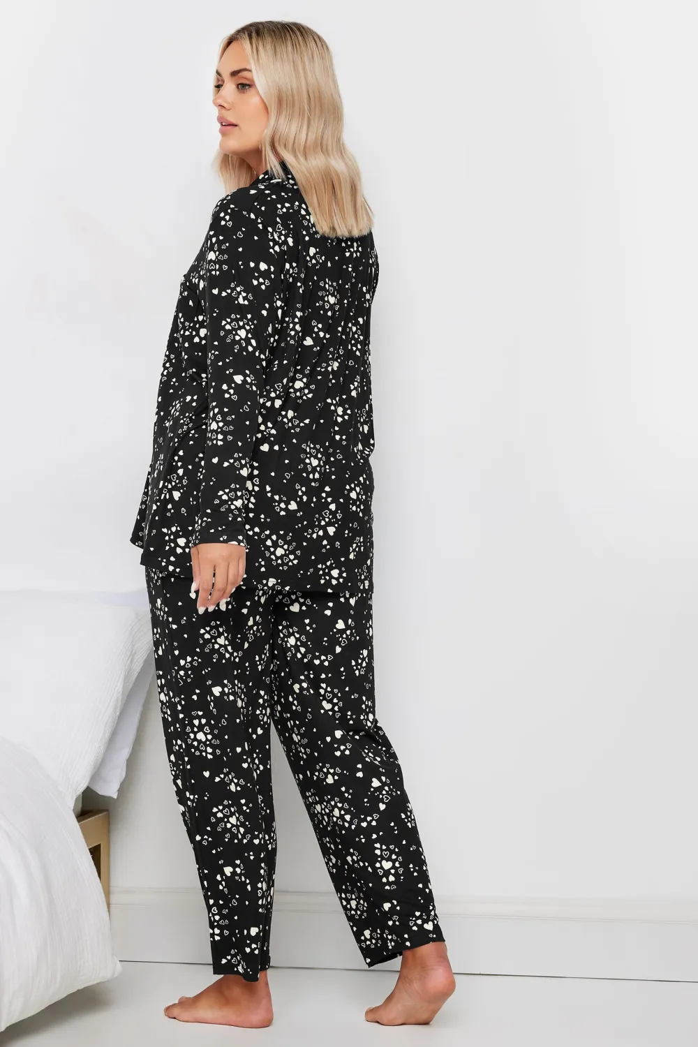 YOURS Curve Red Check Print Soft Touch Pyjama Set