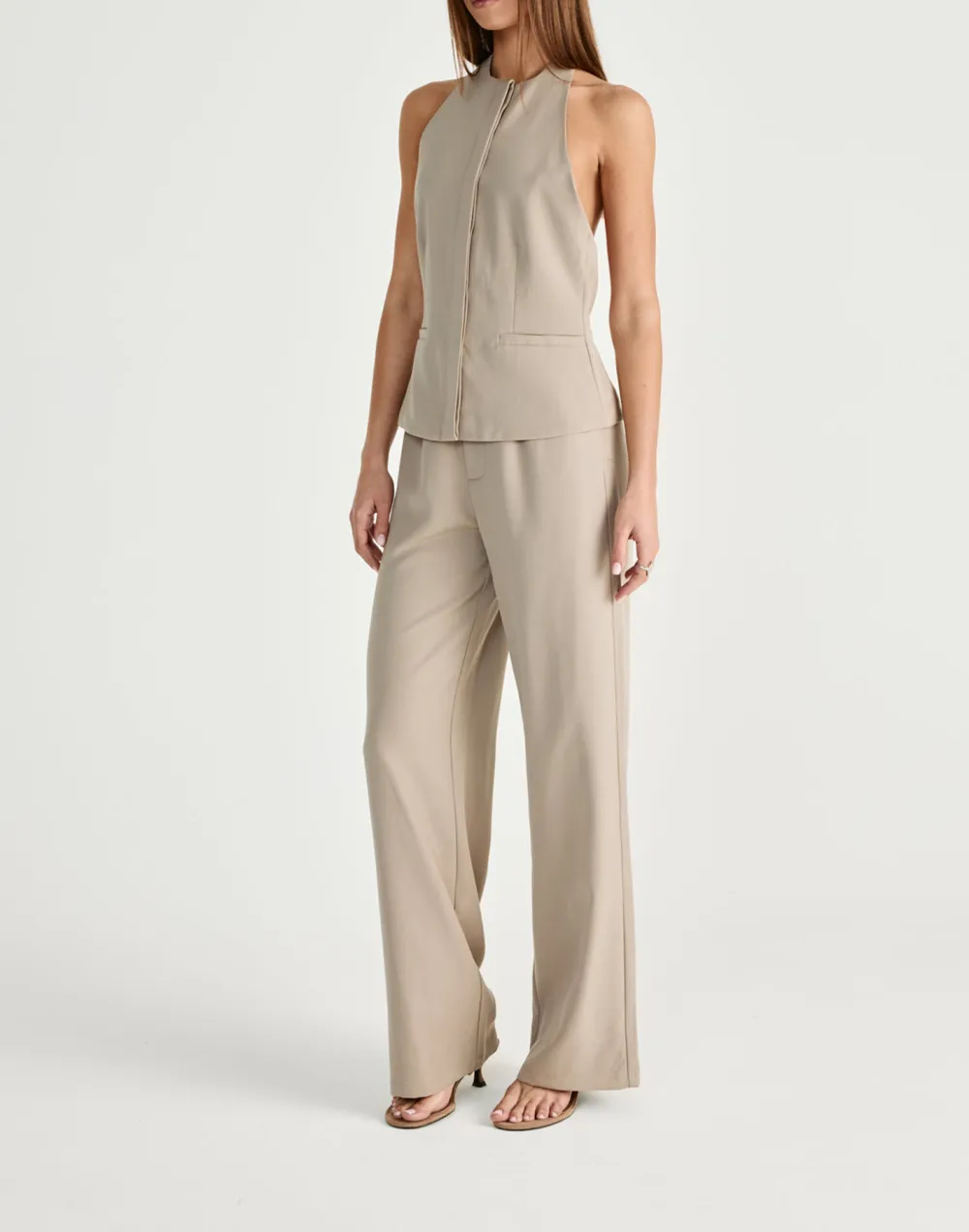 Casual Versatile Mid-Rise Trousers