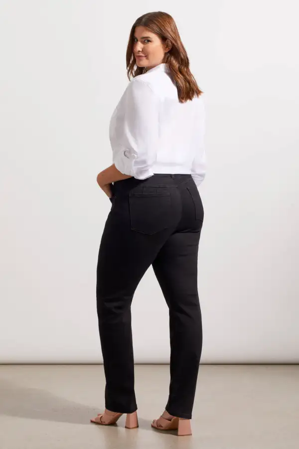 Sophia Curvy Straight Leg Jeans-Black