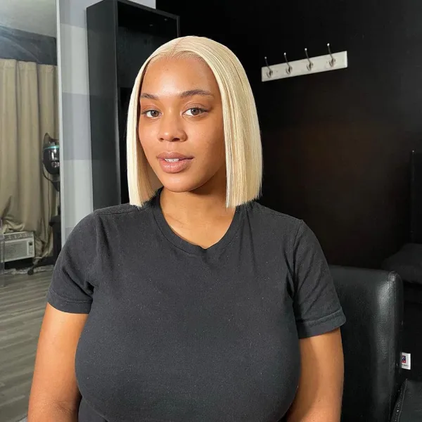 Sterly 613 Blonde Bob Wigs Human Hair Straight 13×4/13×6 Lace Front Bob Wigs