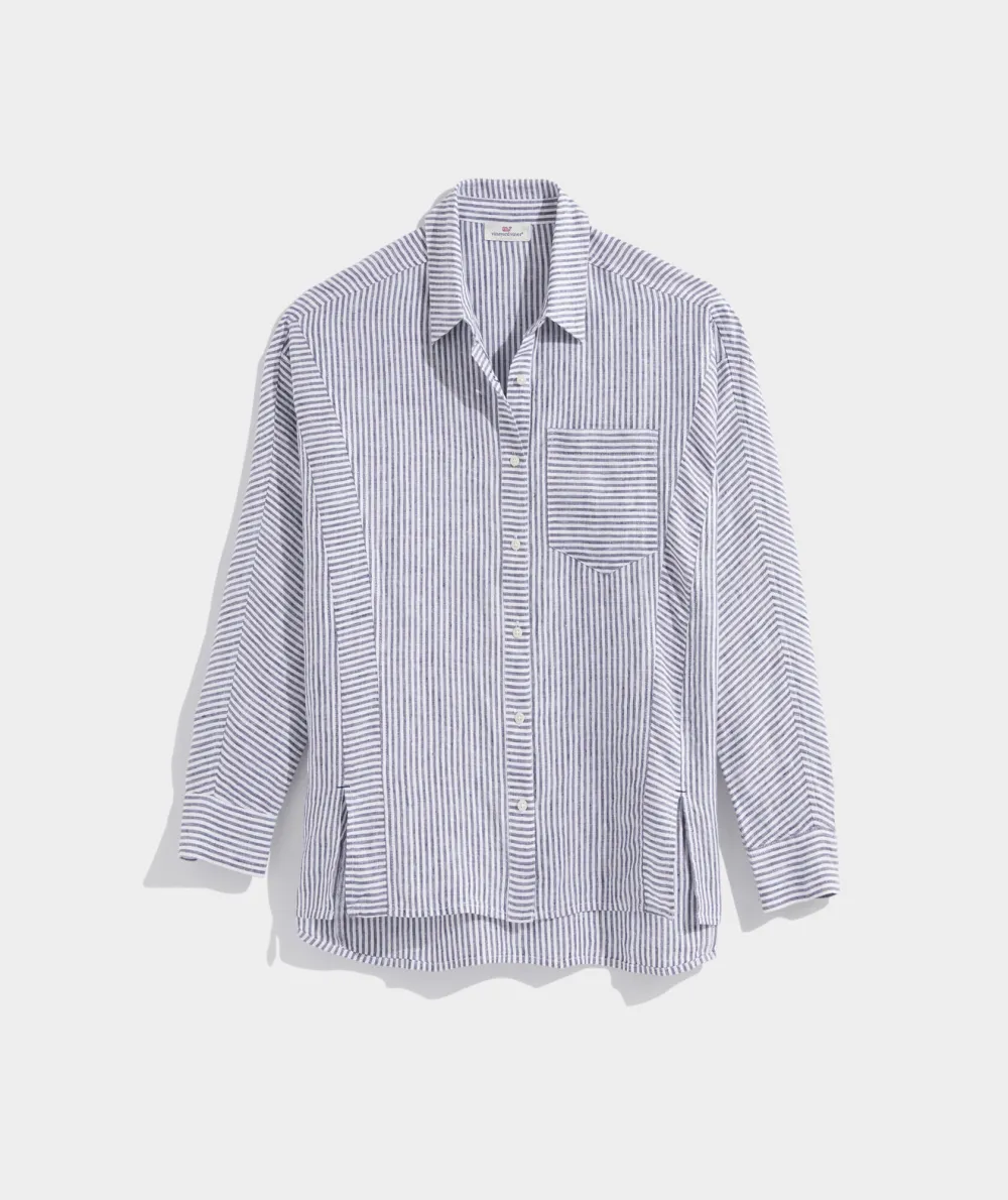 Linen Weekend Button-Down