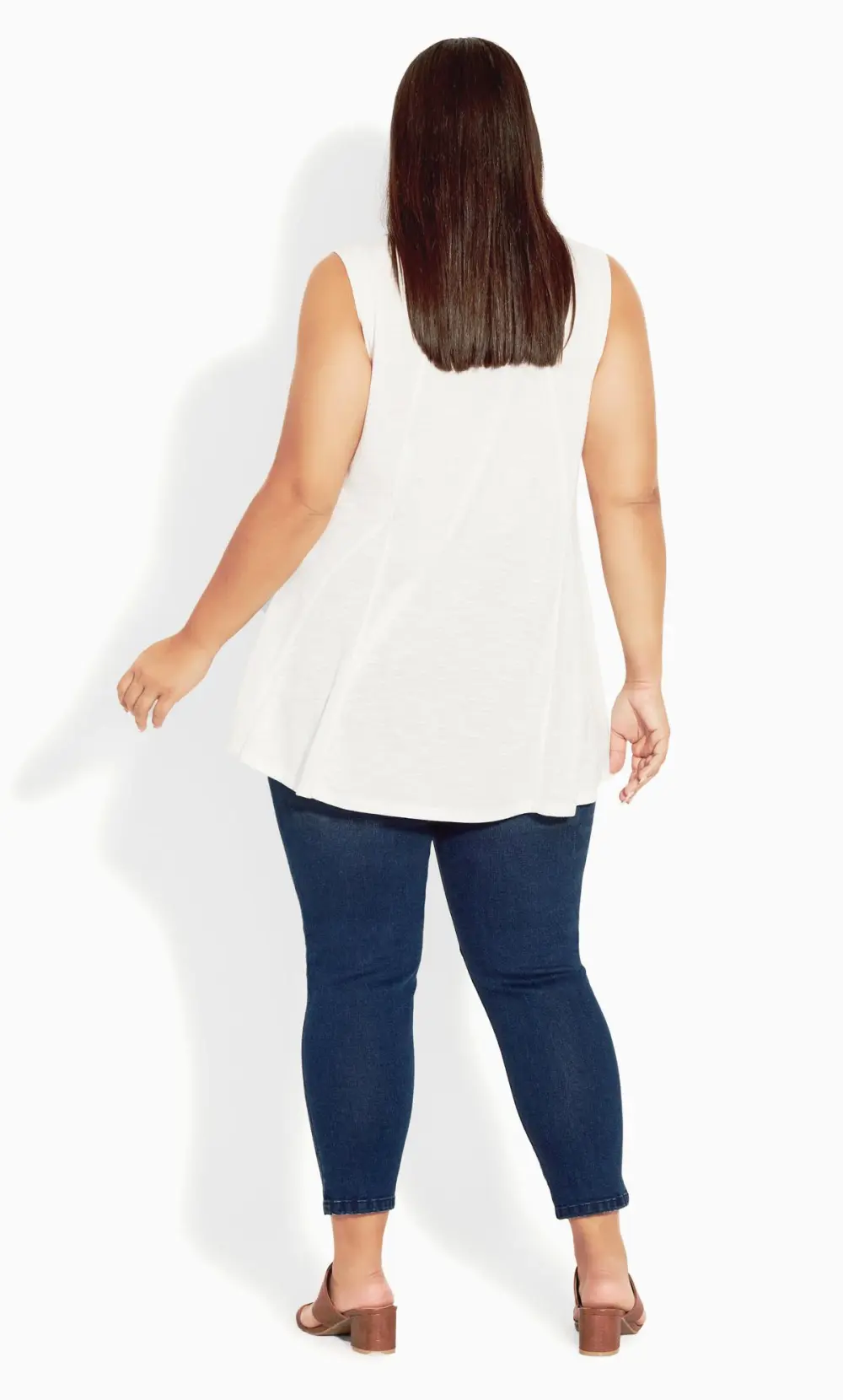 Evans Blue Dark Wash Skinny Jeans