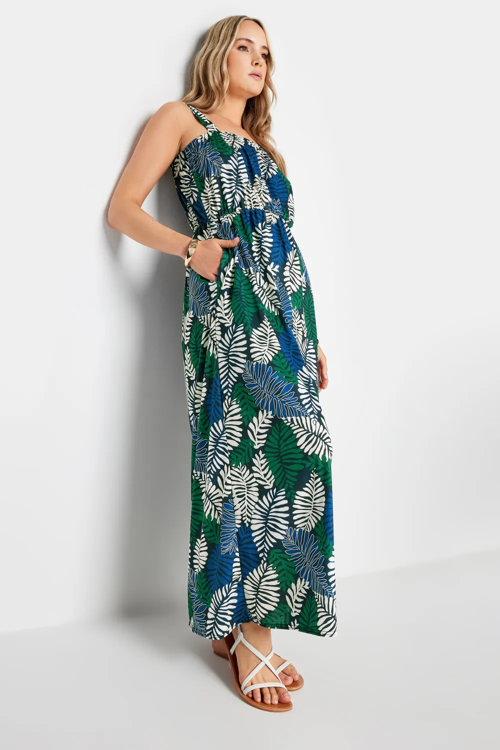 LTS Tall Green & Purple Ombre Maxi Dress