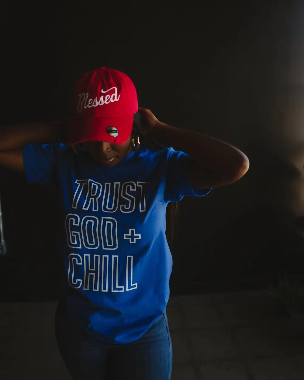 Outline Trust God + Chill Adult Box T-Shirt