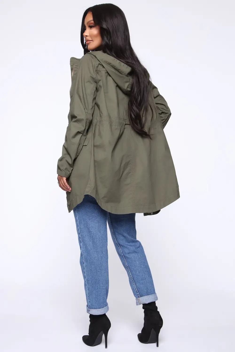 Giving You Some Love Anorak Jacket - Olive