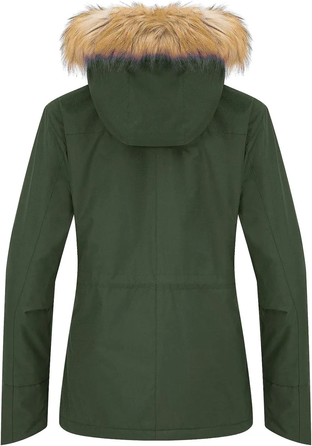 Women's Waterproof Ski Jacket Hooded Winter Snow Coat Mountain Snowboarding Jackets Insulated Fleece Parka