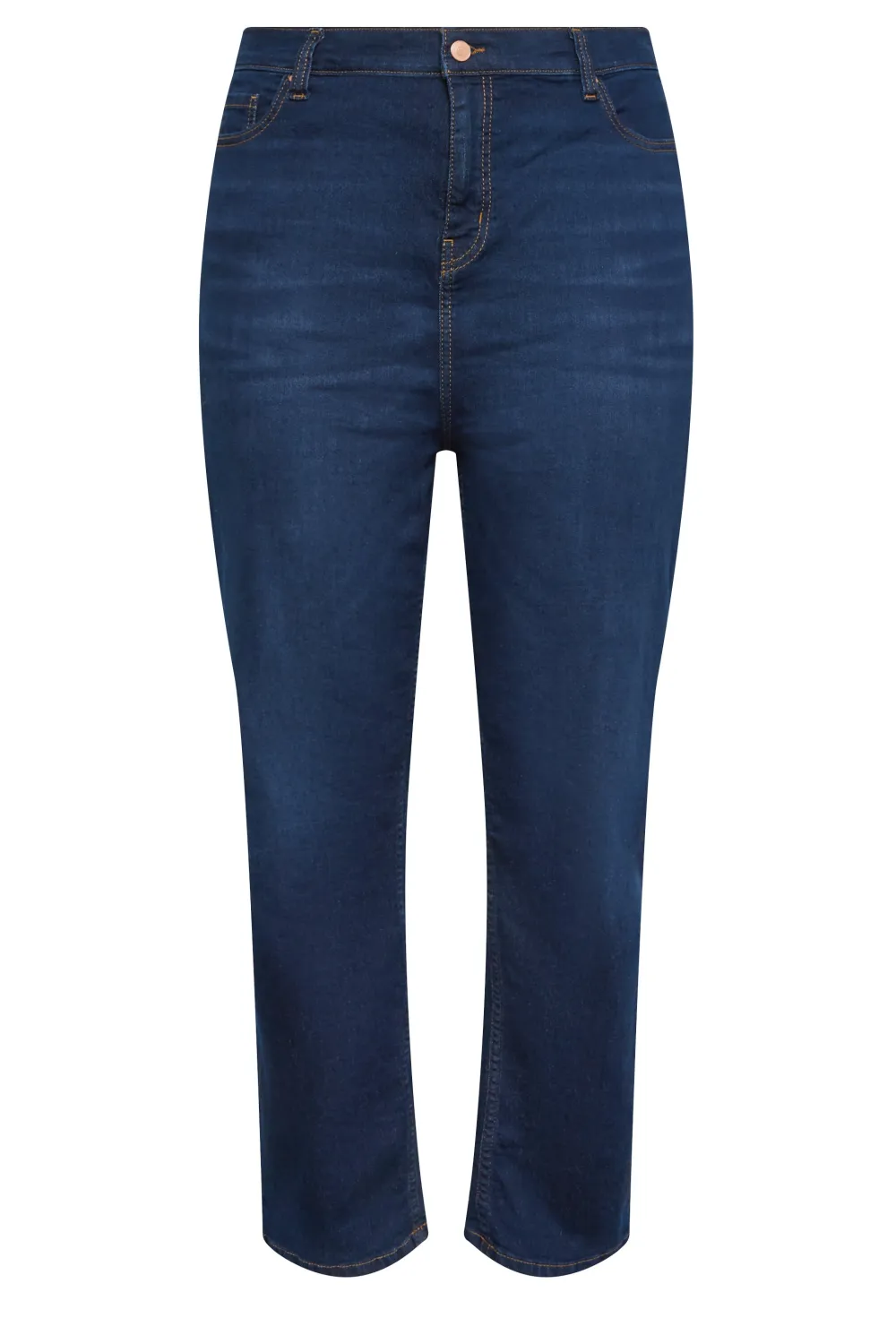 YOURS Curve Mid Blue Straight Leg RUBY Jeans